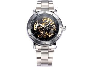 Men's Steampunk Skeleton Self-winding Auto Mechanical Stainless Man Watch Gift PMW211 Men's Steampunk Skeleton Self-winding Auto Mechanical Stainless Man Watch Gift PMW211