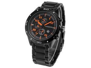 New Fashion Mens Black Stainless Steel Date Display Analog Sport Quartz Wrist Watch CUR001 New Fashion Mens Black Stainless Steel Date Display Analog Sport Quartz Wrist Watch CUR001