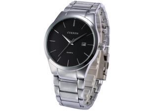 Timebear Casual Mens Silver Stainless Steel Band Date Analog Quartz Wrist Watch CUR050 Timebear Casual Mens Silver Stainless Steel Band Date Analog Quartz Wrist Watch CUR050