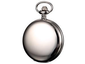 KS Steampunk Mechanical Silver Smooth Case Roman Numbers Pocket Watch with Chain KSP033 KS Steampunk Mechanical Silver Smooth Case Roman Numbers Pocket Watch with Chain KSP033