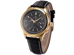KS Mens Automatic Mechanical Analog Date Day Black Leather Band Wrist Watch KS185 KS Mens Automatic Mechanical Analog Date Day Black Leather Band Wrist Watch KS185