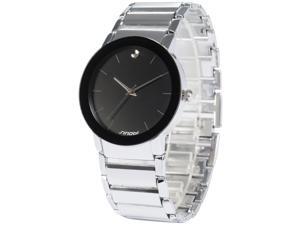 Timebear SNB084 Mens Quartz Watch, Simple, Analog,Black Dial, Stainless Steel Band Timebear SNB084 Mens Quartz Watch, Simple, Analog,Black Dial, Stainless Steel Band