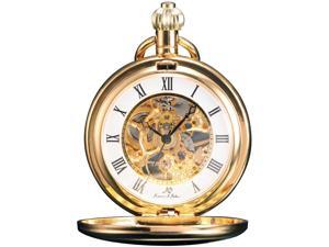KS Unisex KSP008 Skeleton Full Hunter Mechanical Pocket Watch KS Unisex KSP008 Skeleton Full Hunter Mechanical Pocket Watch