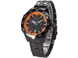 Agent X Mens AGX106 Black Stainless Steel Band Day Date Display Quartz Watch Agent X Mens AGX106 Black Stainless Steel Band Day Date Display Quartz Watch