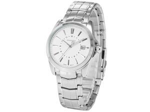 Agent X Mens AGX109 Analog Date Display Silver Steel Band Quartz Watch Agent X Mens AGX109 Analog Date Display Silver Steel Band Quartz Watch