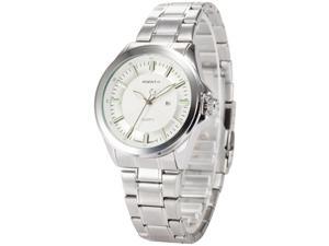 Agent X Mens AGX127 Analog Date Display Silver Steel Band Quartz Watch Agent X Mens AGX127 Analog Date Display Silver Steel Band Quartz Watch