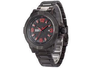 Shark Army Mens SAW147 Military Steel Band Date Display Quartz Watch Shark Army Mens SAW147 Military Steel Band Date Display Quartz Watch