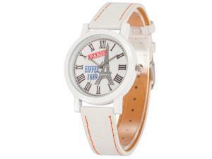 Timebear PHN006, Unisex Quartz Watch, White Dial, Tower, Analog, Synthetic Leather Band Timebear PHN006, Unisex Quartz Watch, White Dial, Tower, Analog, Synthetic Leather Band