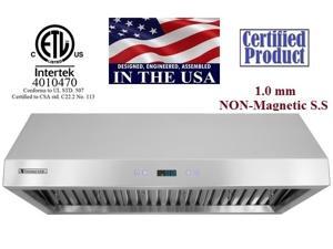 XtremeAir PX11-U30, 30", 900 CFM, LED Lights, Baffle Filter W/ Grease Drain Tunnel, 1.0mm Non-Magnetic Stainless Steel, Under Cabinet Mount Range Hood XtremeAir PX11-U30, 30", 900 CFM, LED Lights, Baffle Filter W/ Grease Drain Tunnel, 1.0mm Non-Magnetic Stainless Steel, Under Cabinet Mount Range Hood