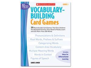 Vocabulary Building Card Games, Grade Five, 80 pages Vocabulary Building Card Games, Grade Five, 80 pages