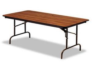 Premium Wood Laminate Folding Table, Rectangular, 96w x 30d x 29h, Oak Premium Wood Laminate Folding Table, Rectangular, 96w x 30d x 29h, Oak
