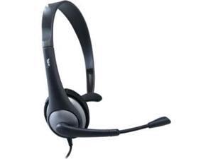Cyber Acoustics AC-104 Mono Headset and Boom Mic with PC Y-Adapter Cyber Acoustics AC-104 Mono Headset and Boom Mic with PC Y-Adapter