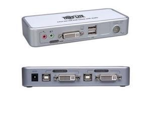 TRIPP LITE B004-DUA2-K-R Tripp Lite 2-Port Compact DVI/USB KVM Switch with Audio - KVM switch - USB - 2 x KVM port(s) - 1 local user - desktop TRIPP LITE B004-DUA2-K-R Tripp Lite 2-Port Compact DVI/USB KVM Switch with Audio - KVM switch - USB - 2 x KVM port(s) - 1 local user - desktop