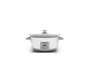 APPLICA SC1007D BD 7Qt Slow Cooker Geo Cream APPLICA SC1007D BD 7Qt Slow Cooker Geo Cream