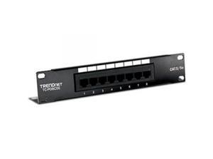 TRENDNET TC-P08C5E 8-Port Cat 5e UTP Patch Panel TRENDNET TC-P08C5E 8-Port Cat 5e UTP Patch Panel