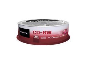 SONY 25CRW80SPM Sony 25CRW80SP - 25 x CD-RW - 700 MB 4x - spindle SONY 25CRW80SPM Sony 25CRW80SP - 25 x CD-RW - 700 MB 4x - spindle