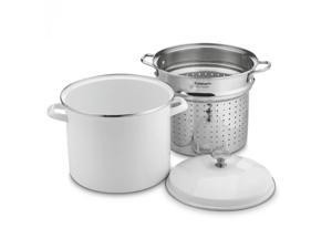 CONAIR EOS126-28WSCP 3PC 12QT STOCKPOT STEAM SET WHT CONAIR EOS126-28WSCP 3PC 12QT STOCKPOT STEAM SET WHT