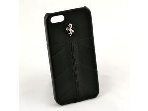 Ferrari iPhone 5 / 5S Black Leather & Stitching Case CG Mobile New FECFIP5FB Ferrari iPhone 5 / 5S Black Leather & Stitching Case CG Mobile New FECFIP5FB