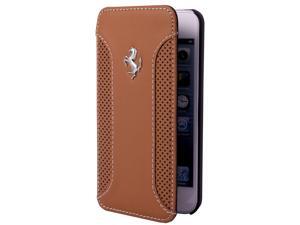 CG Mobile Ferrari Brown Leather Book Flap Case iPhone 5 / 5S FEF12FLBKP5CA CG Mobile Ferrari Brown Leather Book Flap Case iPhone 5 / 5S FEF12FLBKP5CA