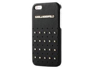 CG Mobile Karl Lagerfeld Black Leather Studs Hard Case iPhone 5 / 5S KLHCP5TRSB CG Mobile Karl Lagerfeld Black Leather Studs Hard Case iPhone 5 / 5S KLHCP5TRSB