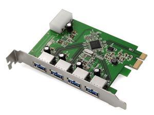 UtechSmart PCI Express to SuperSpeed USB 3.0 4-Port Expansion Card with 5V 4-Pin Power Connector for Desktops, Compatible with Win 8 UtechSmart PCI Express to SuperSpeed USB 3.0 4-Port Expansion Card with 5V 4-Pin Power Connector for Desktops, Compatible with Win 8
