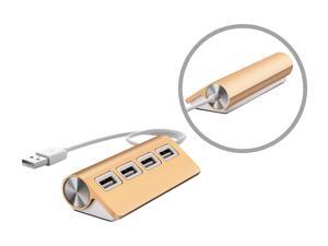 UtechSmart Premium 4 Port Aluminum USB Hubs (11.81" Cable) for iMac, MacBook Air, MacBook Pro, Mac Mini - Gold UtechSmart Premium 4 Port Aluminum USB Hubs (11.81" Cable) for iMac, MacBook Air, MacBook Pro, Mac Mini - Gold