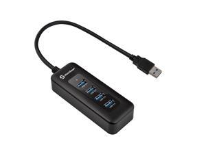 UtechSmart USB 3.0 4-Port Hub, Backward Compatible with USB 2.0 - Black UtechSmart USB 3.0 4-Port Hub, Backward Compatible with USB 2.0 - Black