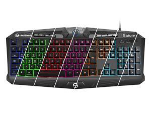 UtechSmart Saturn Marquee Features Backlit Version USB Multimedia Gaming Keyboard - Waterproof Drainage Holes, 19 Non-Conflict Keys, Upgraded Version UtechSmart Saturn Marquee Features Backlit Version USB Multimedia Gaming Keyboard - Waterproof Drainage Holes, 19 Non-Conflict Keys, Upgraded Version