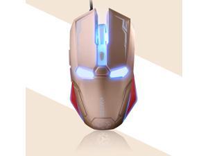 NAFFEE Iron Man G5S 6 Buttons X3 Optical Wired Usb Professional Gaming Mouse - 2400DPI 6D, Auto Sleep Function, Accurate and Reliable Sensor - for PC Laptop Gamer NAFFEE Iron Man G5S 6 Buttons X3 Optical Wired Usb Professional Gaming Mouse - 2400DPI 6D, Auto Sleep Function, Accurate and Reliable Sensor - for PC Laptop Gamer
