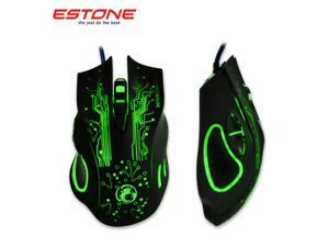 2400DPI 8D ESTONE X9 The Hulk Optical 6 Buttons Usb Wired PC Gaming Mouse WOW CF 2400DPI 8D ESTONE X9 The Hulk Optical 6 Buttons Usb Wired PC Gaming Mouse WOW CF