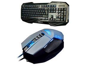 Ajazz LED Illuminated Ergonomic USB Wired Multimedia Blue Backlight Backlit Gaming Keyboard + 4000DPI 8D Ajazz Griffin 8 Buttons X4 Optical Usb Professional Gaming Mouse Set Ajazz LED Illuminated Ergonomic USB Wired Multimedia Blue Backlight Backlit Gaming Keyboard + 4000DPI 8D Ajazz Griffin 8 Buttons X4 Optical Usb Professional Gaming Mouse Set