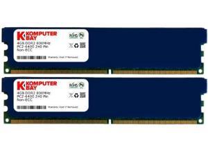 KOMPUTERBAY 8GB ( 2 X 4GB ) DDR2 DIMM (240 PIN) 800Mhz PC2 6400 PC2 6300 with Heatspreaders 8 GB - CL 5 KOMPUTERBAY 8GB ( 2 X 4GB ) DDR2 DIMM (240 PIN) 800Mhz PC2 6400 PC2 6300 with Heatspreaders 8 GB - CL 5