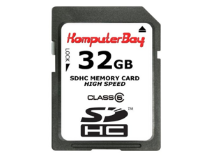 Komputerbay 32GB SDHC Secure Digital High Capacity Flash Memory Card with SD USB Reader - Ultra High Speed Class 6 Komputerbay 32GB SDHC Secure Digital High Capacity Flash Memory Card with SD USB Reader - Ultra High Speed Class 6
