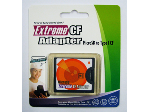 Komputerbay MicroSD to CompactFlash Adapter High Speed Micro SD to Compact Flash Type I CF Komputerbay MicroSD to CompactFlash Adapter High Speed Micro SD to Compact Flash Type I CF
