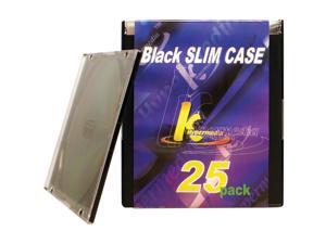 KHYPERMEDIA K-CDPSSBK-25P Slim Jewel Cases, 25 pk KHYPERMEDIA K-CDPSSBK-25P Slim Jewel Cases, 25 pk