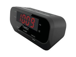 TIMEX T129B RediSet Dual Alarm Clock with Dual USB TIMEX T129B RediSet Dual Alarm Clock with Dual USB