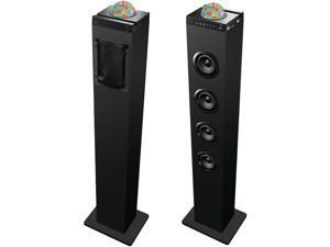 SYLVANIA SP410 Disco Ball Tower Bluetooth(R) Speaker Dock with USB & FM Radio SYLVANIA SP410 Disco Ball Tower Bluetooth(R) Speaker Dock with USB & FM Radio