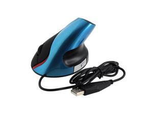 USB Vertical 800dpi Optical Mouse Mic Ergonomic Design Wrist Pain Free Blue USB Vertical 800dpi Optical Mouse Mic Ergonomic Design Wrist Pain Free Blue