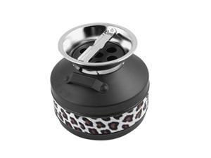 Black Orange Leopard Pattern Smoker Cigar Metal Ashtray Black Orange Leopard Pattern Smoker Cigar Metal Ashtray