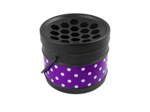 Home Portable Dot Bucket Metal Ashtray Decor Blk Purple Home Portable Dot Bucket Metal Ashtray Decor Blk Purple