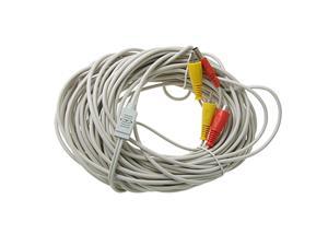 20M/66ft Video Power Extension RCA Connector Cable For CCTV Security Camera TV 20M/66ft Video Power Extension RCA Connector Cable For CCTV Security Camera TV