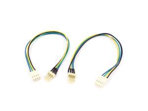 2 Pcs PC Computer Cooling Fan 4 Pin Male to Female Extension Cable 2 Pcs PC Computer Cooling Fan 4 Pin Male to Female Extension Cable
