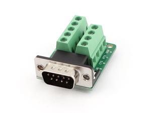 DB9 D-SUB 9 Pin Male Adapter RS232 to Terminal Breakout Board Signal Module DB9 D-SUB 9 Pin Male Adapter RS232 to Terminal Breakout Board Signal Module