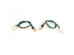 2PCS PC Computer 4 Wires 4 Pin Male to Female Cooling Fan Extension Cable 2PCS PC Computer 4 Wires 4 Pin Male to Female Cooling Fan Extension Cable