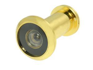 Gold Tone 160 Degree Angle Brass Door Viewer Peephole w Cover Gold Tone 160 Degree Angle Brass Door Viewer Peephole w Cover