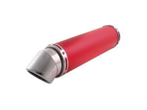 Red Aluminum Motorbike Exhaust Muffler Tip Modified Tail Throat Liner Red Aluminum Motorbike Exhaust Muffler Tip Modified Tail Throat Liner