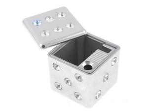 Family Office Ashtray Desktop Cigar Holder Ash Tray Siver Tone Family Office Ashtray Desktop Cigar Holder Ash Tray Siver Tone