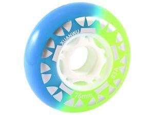 22mm Inline Dia Bearing Replacement Roller Skate Wheel Blue Green 22mm Inline Dia Bearing Replacement Roller Skate Wheel Blue Green
