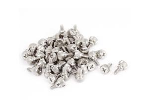 50pcs M3.5x6mm Male Thread Nickel Coated Computer Desktop PC Case Thumb Screws 50pcs M3.5x6mm Male Thread Nickel Coated Computer Desktop PC Case Thumb Screws