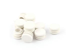 12 Pcs White Plastic 5/8" Inserts Blanking End Caps for Round Tube Pipe 12 Pcs White Plastic 5/8" Inserts Blanking End Caps for Round Tube Pipe